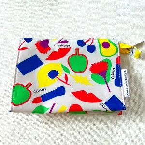 NEW Clinique Donald X limited edition fruit makeup toiletry bag